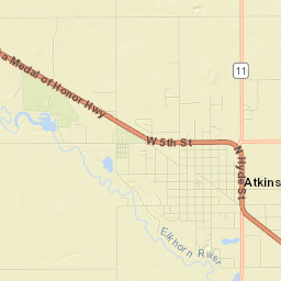 Atkinson Street Map