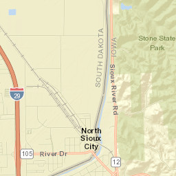 North Sioux City Street Map