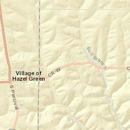 Hazel Green Street Map