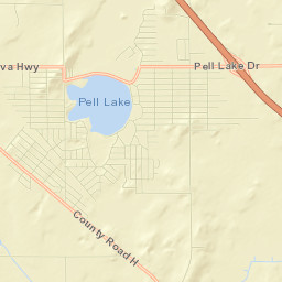 Pell Lake Street Map