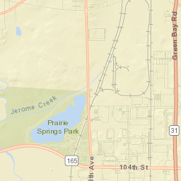 Pleasant Prairie Street Map
