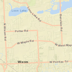 Wixom Street Map