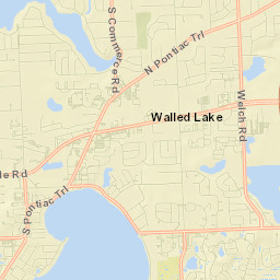 Walled Lake Street Map