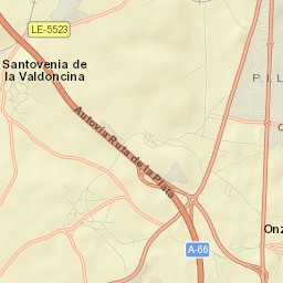Onzonilla Street Map
