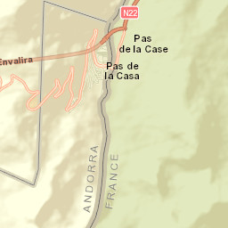 Pas de la Casa Street Map