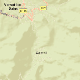 Vernet-les-Bains Street Map