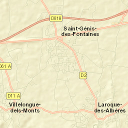 Saint-Génis-des-Fontaines Street Map