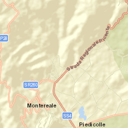 Montereale Street Map