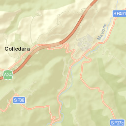 Colledara Street Map