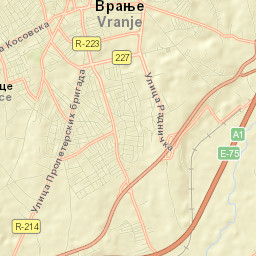 Vranje Street Map