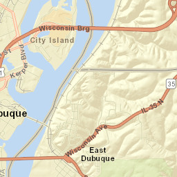 Julien Dubuque Bridge East Dubuque Street Map