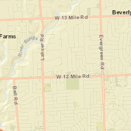 Bingham Farms Street Map