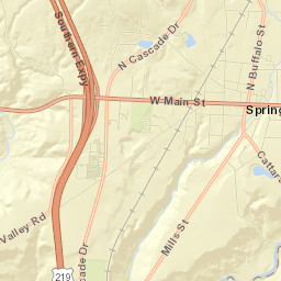 Springville Street Map
