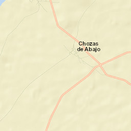 Chozas de Abajo Street Map