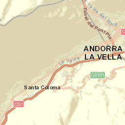 Andorra la Vella Street Map