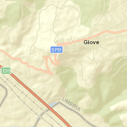 Giove Street Map