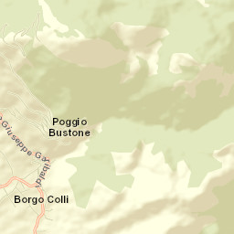 Poggio Bustone Street Map