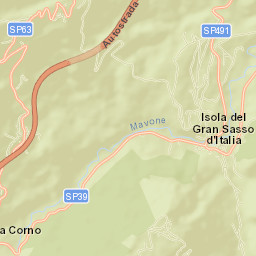 Isola del Gran Sasso d'Italia Street Map
