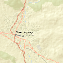 Panagyurishte Street Map