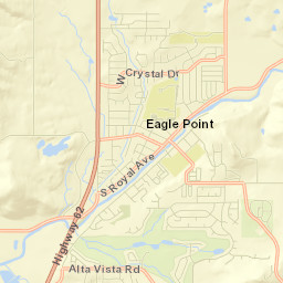Eagle Point Street Map