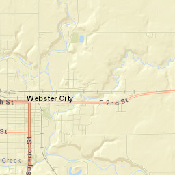 Webster City Street Map