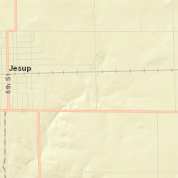 Jesup Street Map