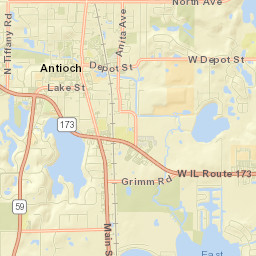 Antioch Street Map