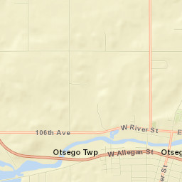 Otsego Street Map