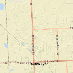 South Lyon Street Map