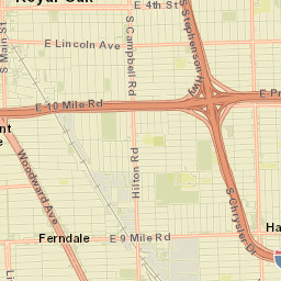 Pleasant Ridge Street Map