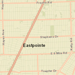 Eastpointe Street Map