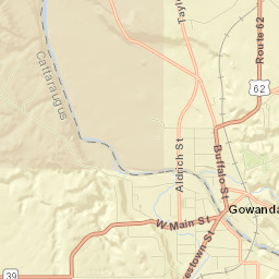 Gowanda Street Map