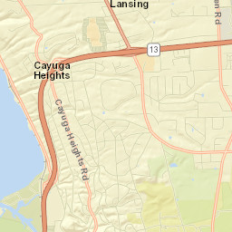 Cayuga Heights Street Map