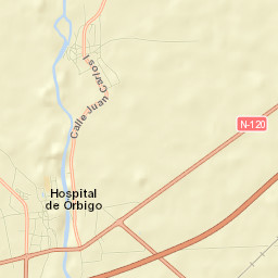 Hospital de Órbigo Street Map