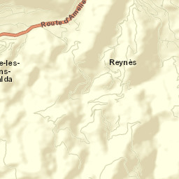 Reynès Street Map