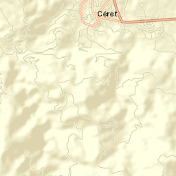 Ceret Street Map