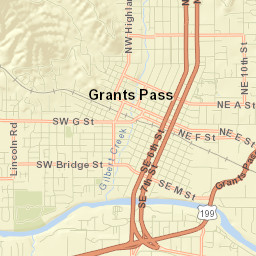 Grants Pass Street Map