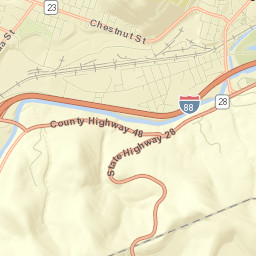 Oneonta Street Map