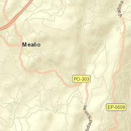 Meaño Street Map