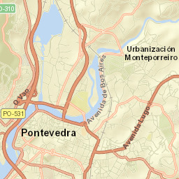 Pontevedra Street Map