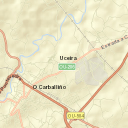 O Carballiño Street Map