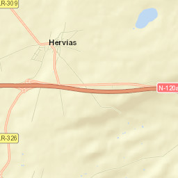 Hervías Street Map