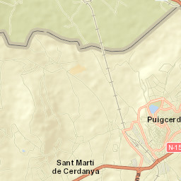 Puigcerdà Street Map