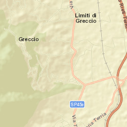 Limiti di Greccio Street Map