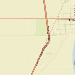 Dakota City Street Map