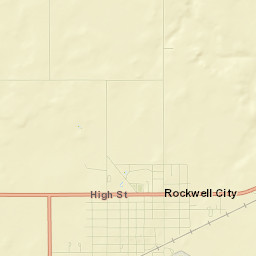 Rockwell City Street Map