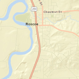 Roscoe Street Map