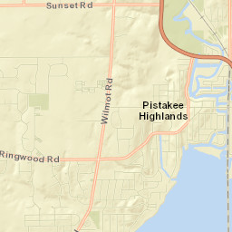 Pistakee Highlands Street Map