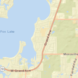 Fox Lake Hills Street Map