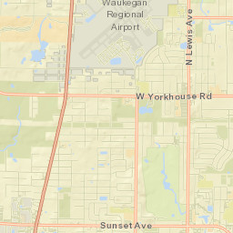 Beach Park Street Map